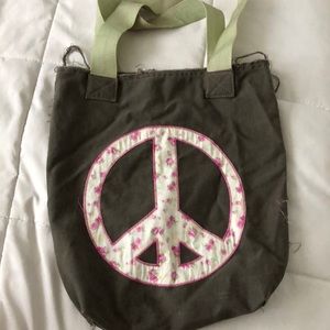 peace sign bag